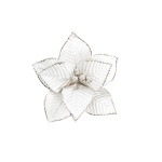 FLOR NAVIDEÑA BLANCA 26CM (BJX100)