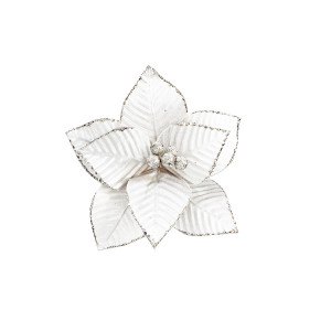 FLOR NAVIDEÑA BLANCA 26CM (BJX100)