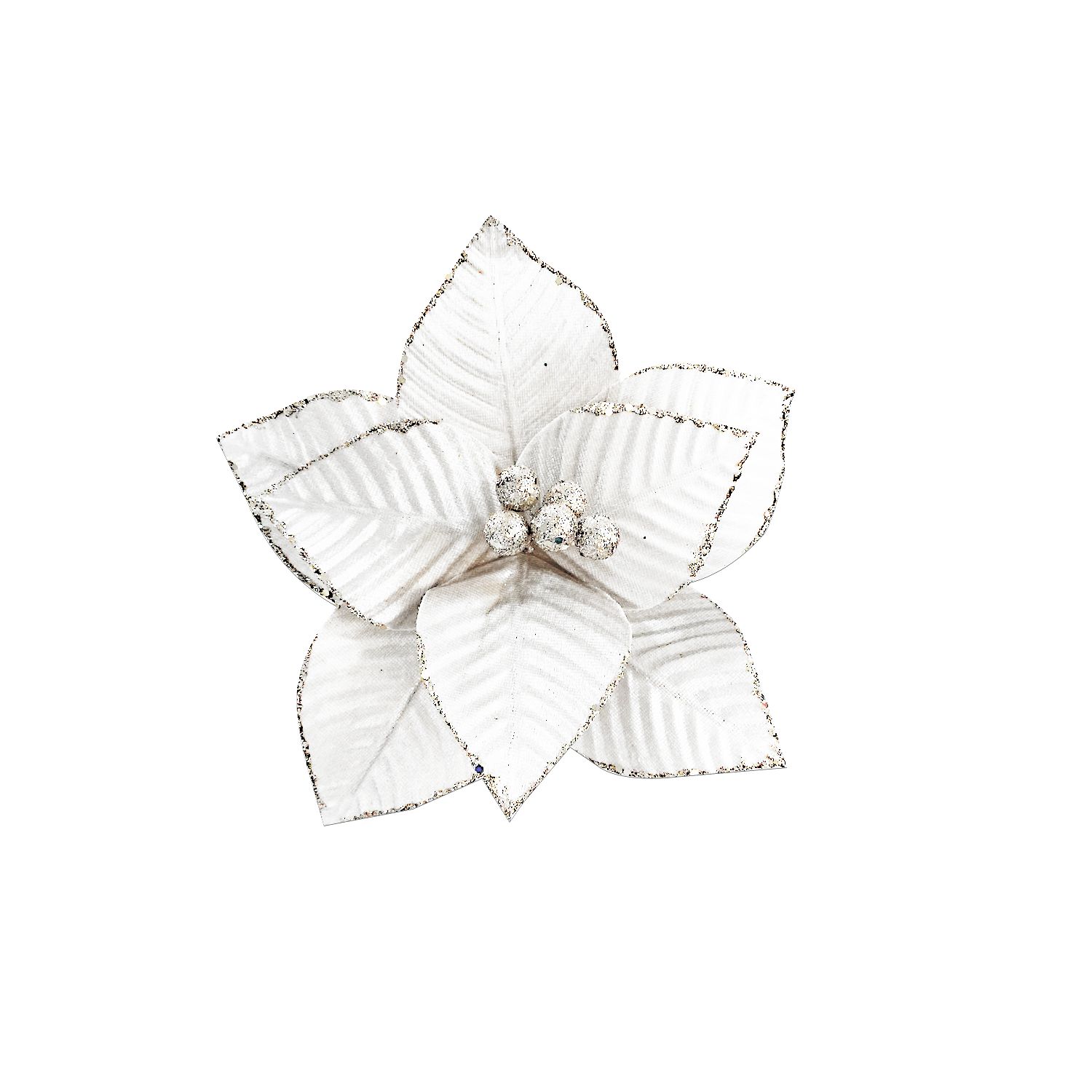 FLOR NAVIDEÑA BLANCA 26CM (BJX100)