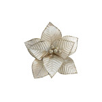 FLOR NAVIDEÑA CHAMPAÑA 26CM (BJX100)