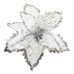 FLOR NAVIDEÑA BLANCA 34CM (BJX80)