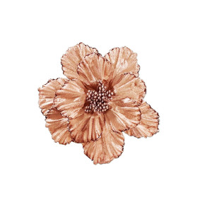 FLOR NAVIDEÑA PALO ROSA 22CM (BJX80)