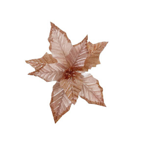 FLOR NAVIDEÑA PALO ROSA 30CM (BJX80)