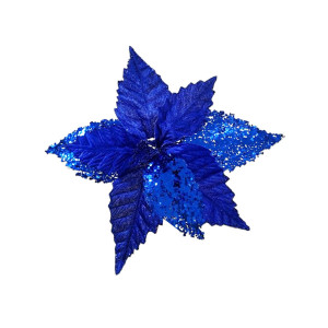FLOR NAVIDEÑA AZUL 32CM (BJX80)