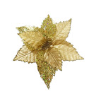 FLOR NAVIDEÑA DORADA 32CM (BJX80)