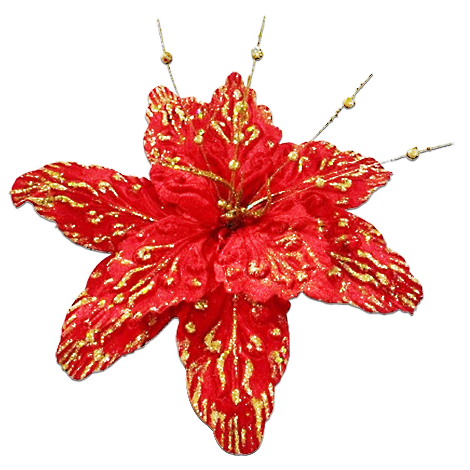 FLOR NAVIDEÑA ROJA 45CM (BJX60)