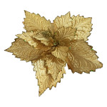 FLOR NAVIDEÑA DORADA 38CM (BJX60)