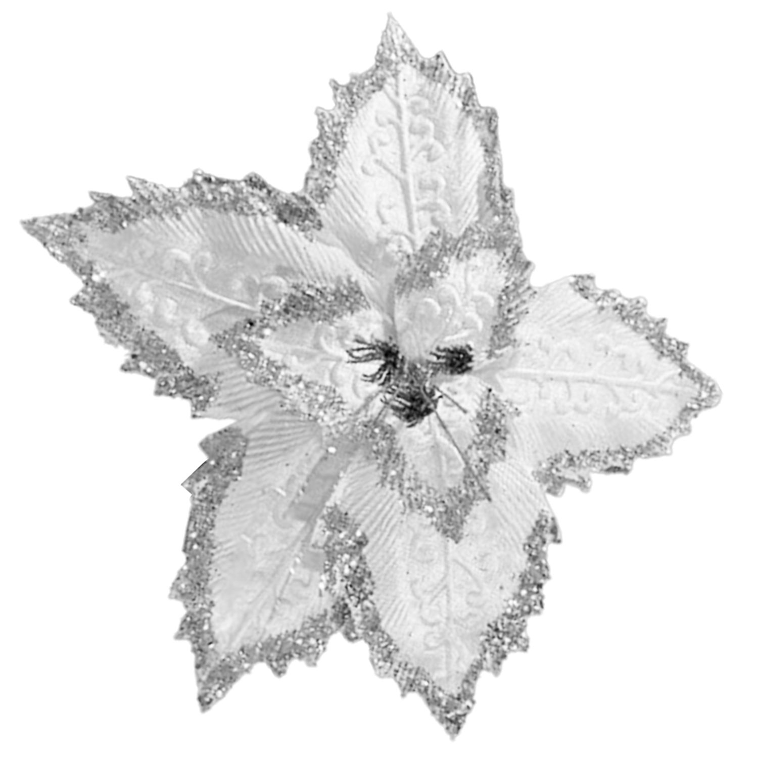 FLOR NAVIDEÑA BLANCA 46CM (BJX60)