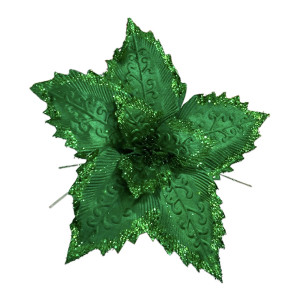 FLOR NAVIDEÑA VERDE 46CM (BJX60)