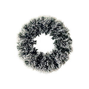 CORONA NAVIDEÑA PUNTAS BLANCAS 24CM