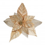 FLOR NAVIDEÑA DORADA 46CM (BJX48)