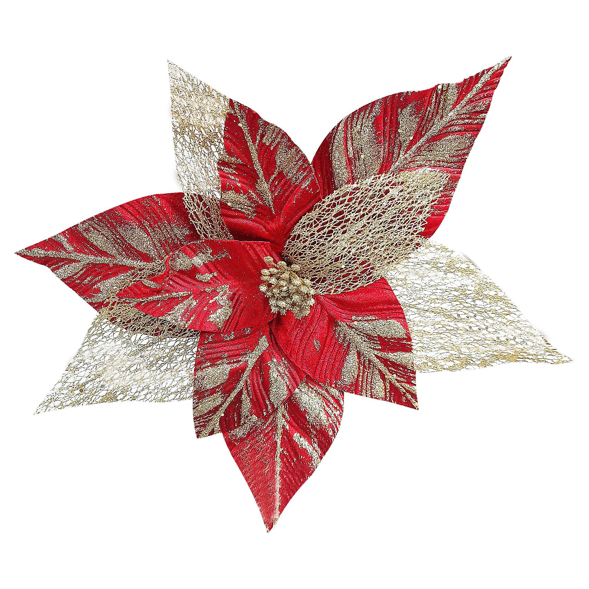 FLOR NAVIDEÑA ROJA 46CM (BJX48)