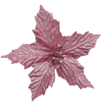 FLOR NAVIDEÑA PALO ROSA 20CM (BJX80)