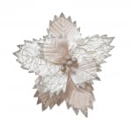 FLOR NAVIDEÑA CHAMPAÑA (30CM);