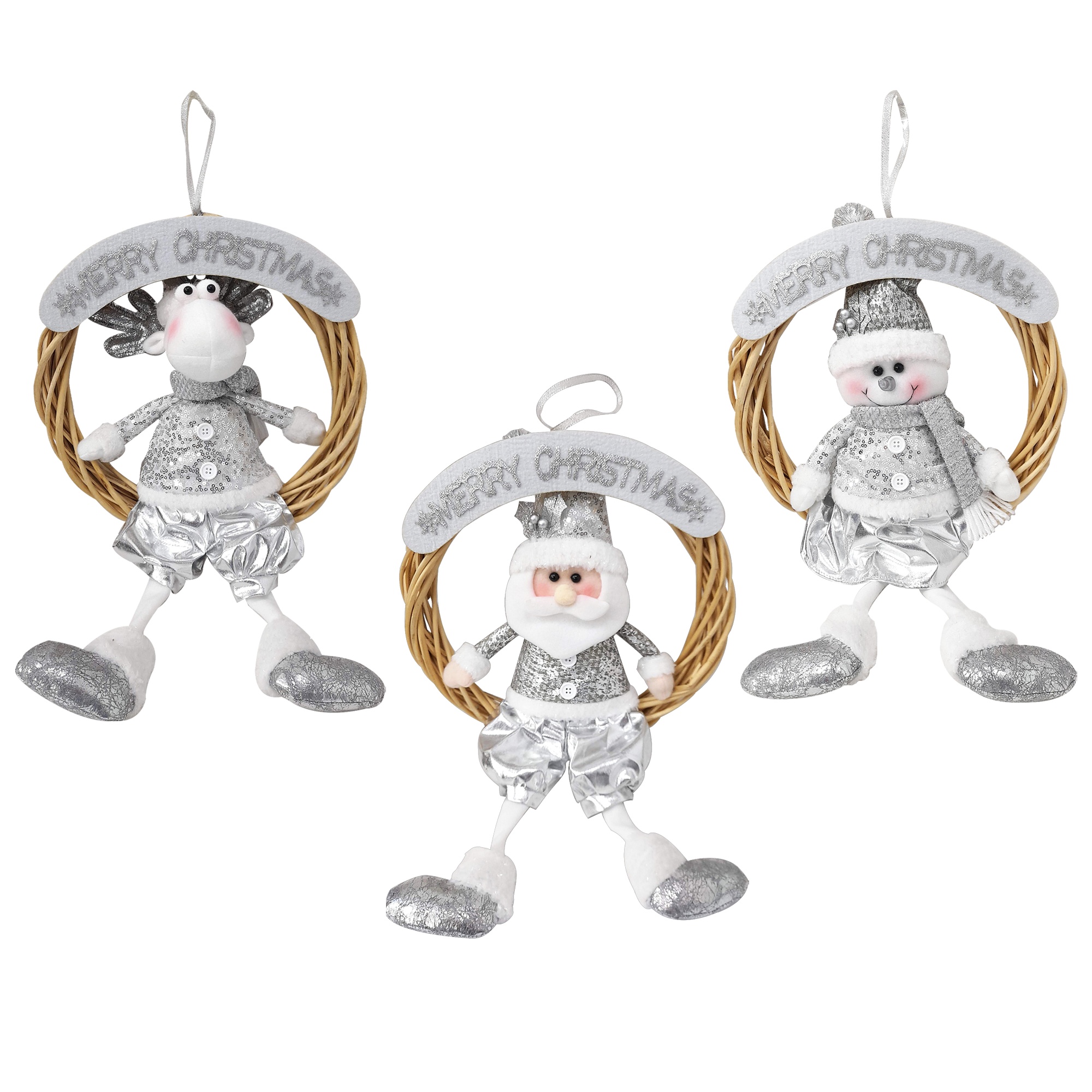 ADORNO NAVIDEÑO CON PELUCHE