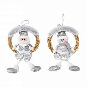 ADORNO NAVIDEÑO CON PELUCHE