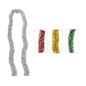 GUIRNALDA COLORES PUNTAS BLANCAS12CM*4M