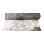 MALLA NAVIDEÑA NIDO DE PAJARO PLATEADA 48CM*5Y