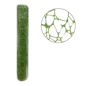 MALLA NAVIDEÑA NIDO DE PAJARO VERDE 48CM*5Y