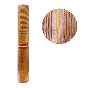 MALLA NAVIDEÑA ESPEJO ROJA/DORADA 52*10Y