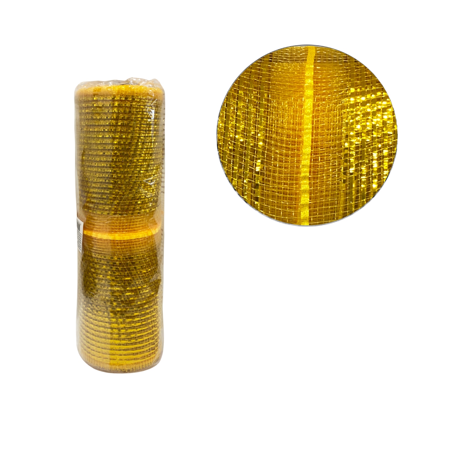 MALLA NAVIDEÑA ESPEJO DORADA 26*10Y