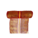 MALLA NAVIDEÑA ESPEJO ROJA/DORADA 26*10Y