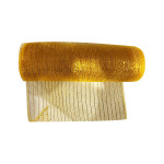 MALLA NAVIDEÑA TRADICIONAL AMARILLA 26CM*10Y