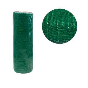 MALLA NAVIDEÑA TRADICIONAL VERDE 26CM*10Y