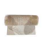 MALLA NAVIDEÑA TRADICIONAL CHAMPAÑA 26CM*10Y