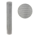 MALLA NAVIDEÑA TRADICIONAL BLANCA 52CM*10Y