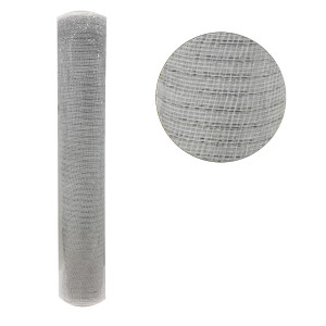 MALLA NAVIDEÑA TRADICIONAL BLANCA 52CM*10Y