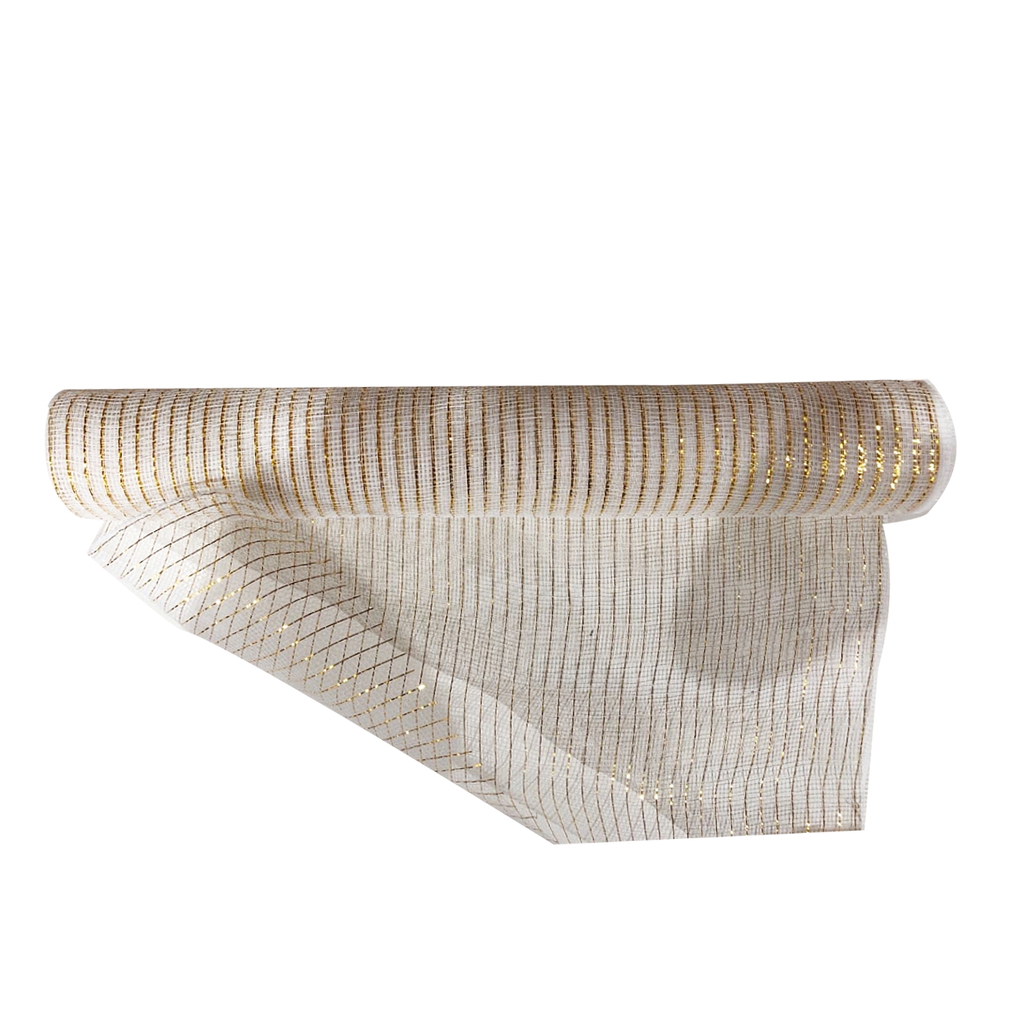 MALLA NAVIDEÑA TRADICIONAL CHAMPAÑA 52CM*10Y