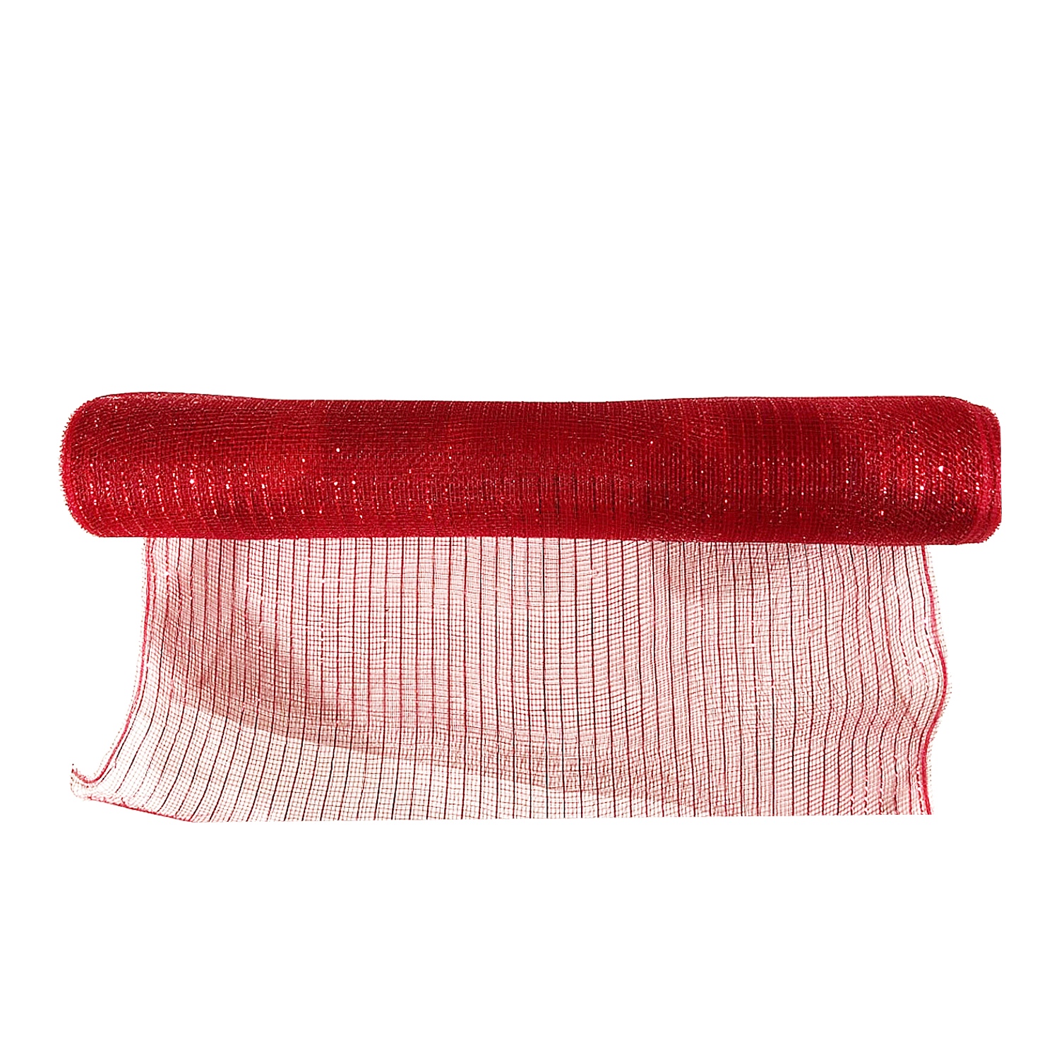 MALLA NAVIDEÑA TRADICIONAL ROJA 52CM*10Y