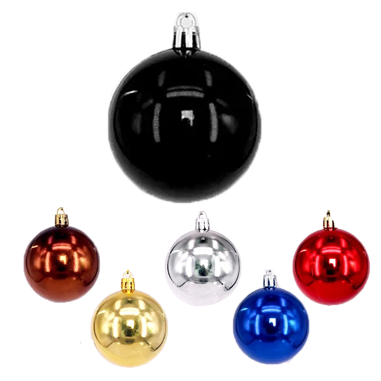 BOLA NAVIDEÑA BRILLANTE SURTIDA 30CM