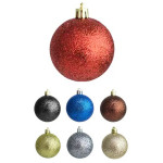 BOLA NAVIDEÑA ESCARCHADA SURTIDA 30CM