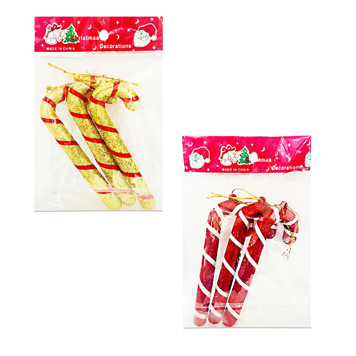 ADORNO BASTON NAVIDEÑO X3