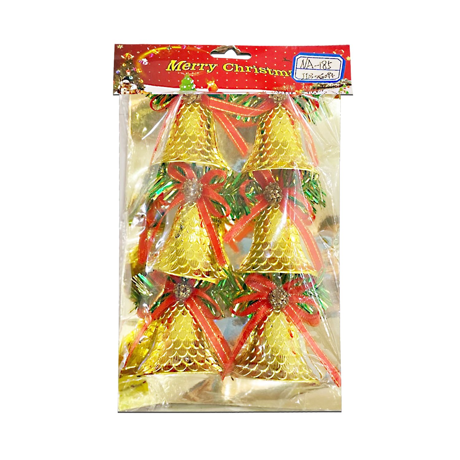 ADORNO CAMPANA NAVIDEÑA X6