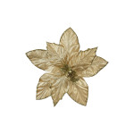 FLOR NAVIDEÑA DORADA 25CM (BJX120)