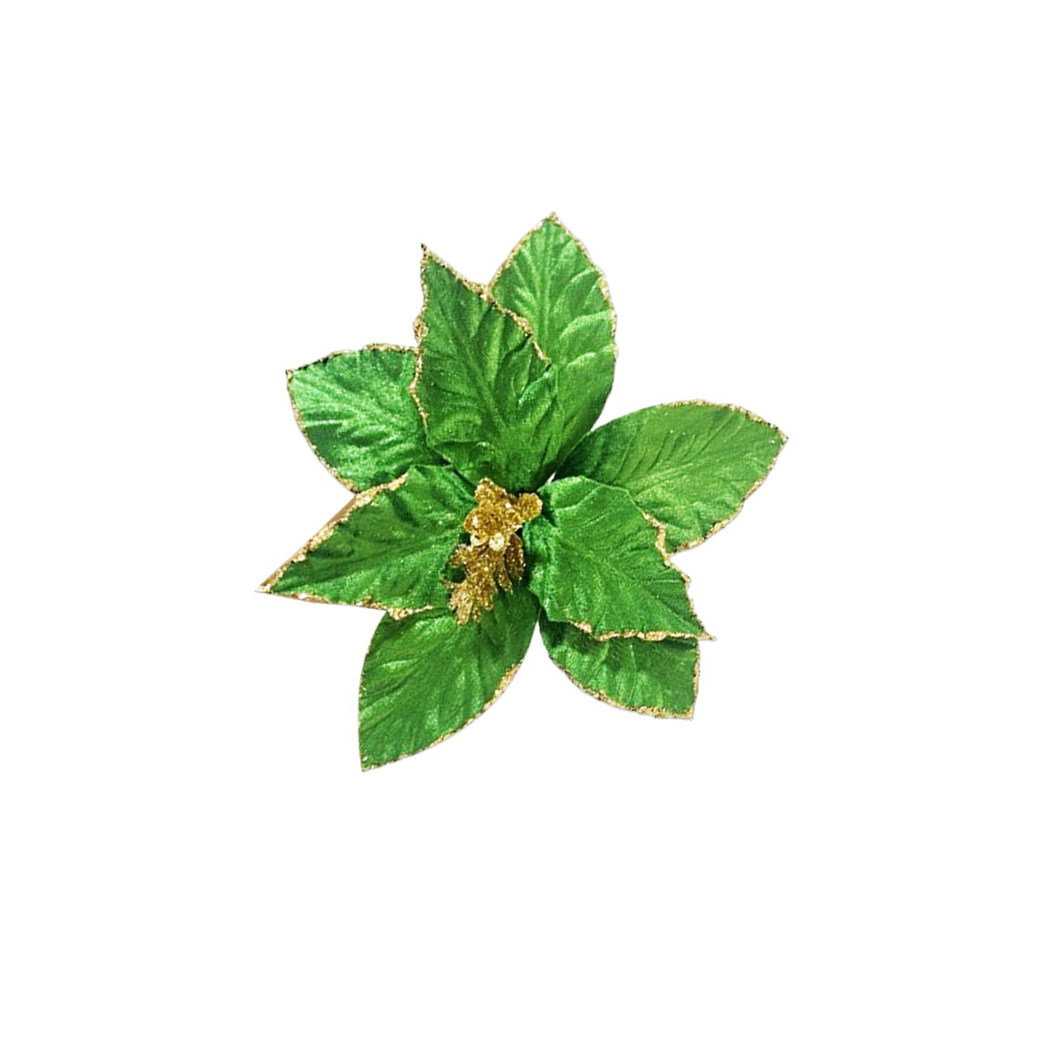 FLOR NAVIDEÑA VERDE 25CM (BJX120)