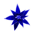 FLOR NAVIDEÑA AZUL 35CM (BJX80)