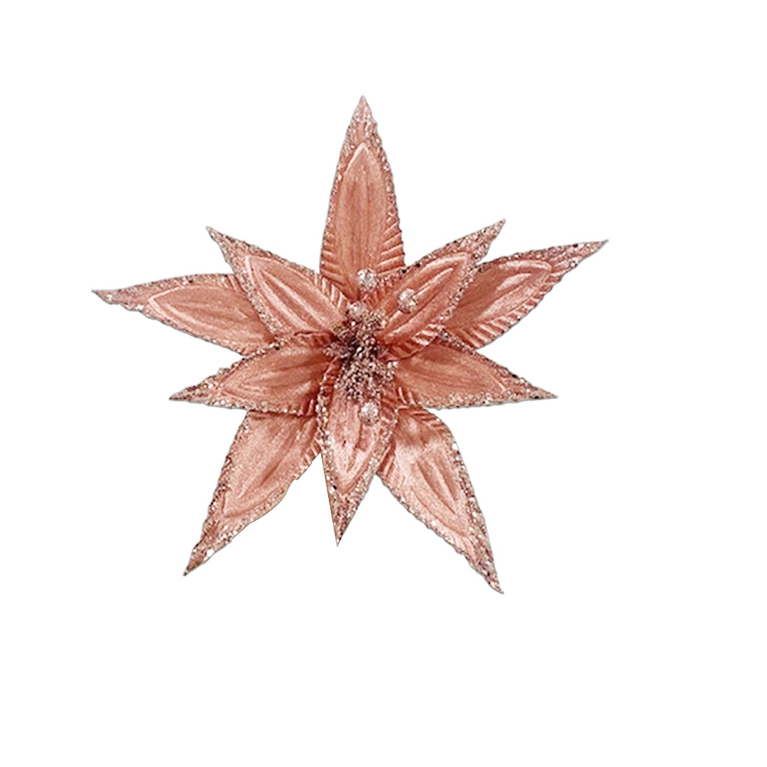 FLOR NAVIDEÑA PALO ROSA 35CM (BJX80)