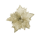 FLOR NAVIDEÑA CHAMPAÑA 30CM (BJX100)