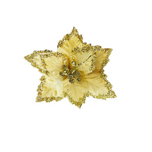 FLOR NAVIDEÑA DORADA (BJX80)