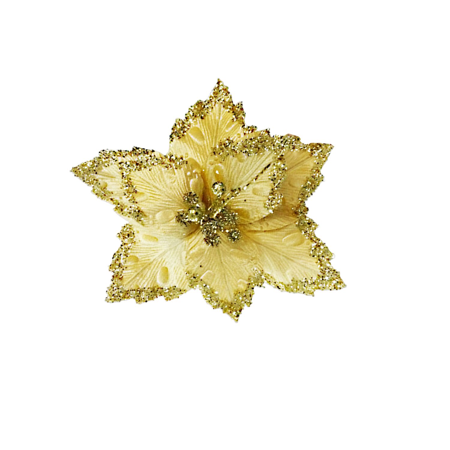 FLOR NAVIDEÑA DORADA (BJX80)