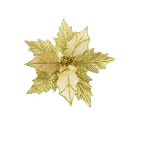 FLOR NAVIDEÑA DORADA (BJX80)