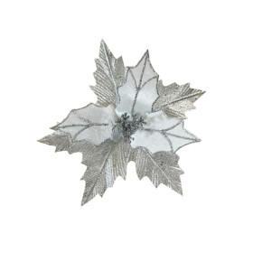 FLOR NAVIDEÑA PLATEADA (BJX80)