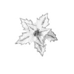 FLOR NAVIDEÑA BLANCA 33CM (BJX80)