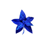 FLOR NAVIDEÑA AZUL 31CM (BJX100)
