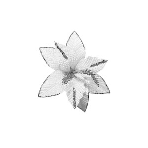 FLOR NAVIDEÑA BLANCA 31CM (BJX100)