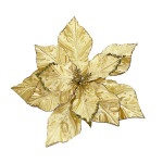 FLOR NAVIDEÑA DORADA 37CM (BJX80)